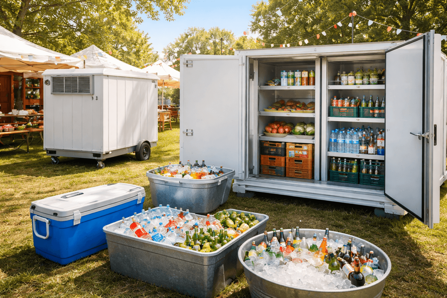 Producten verkoelen op evenementen